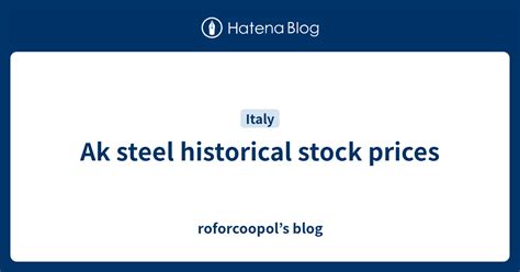 ak steel stock price